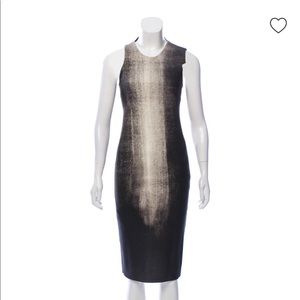 Helmut Lang Wool Midi Dress, 0